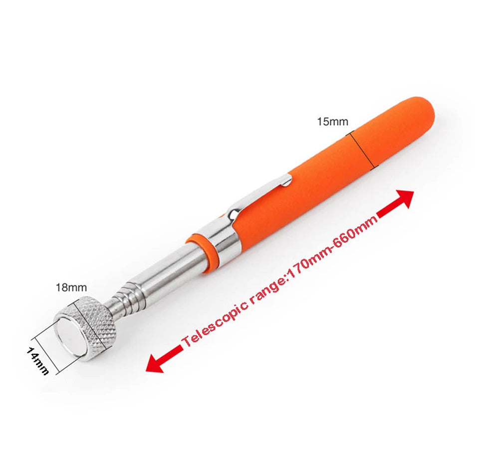 Magnetic Pickup Tool Telescopic Adjustable Magnetic Pick-Up Tool Grip Extendable Magnet Stick Handy Tool for Picking Up Nut Bolt