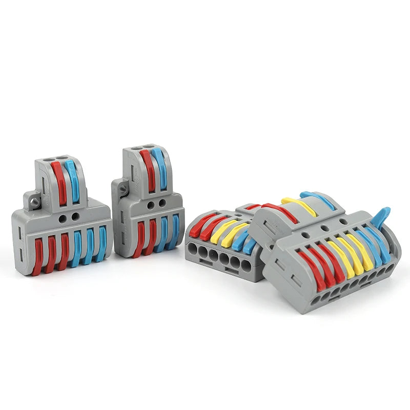 Mini Fast Wiring Connectors Universal Compact Splitter Electrical Cable Push-in Conductors Connector With Lever Terminal Block