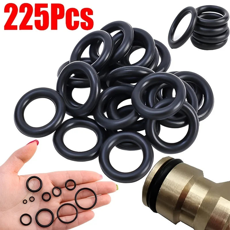 Rubber O Ring Set Gaskets Seal Nitrile Rubber Bands High Pressure O-Rings Repair Kit Sealing Elastic Band O Rubber Rings - ToolFlx