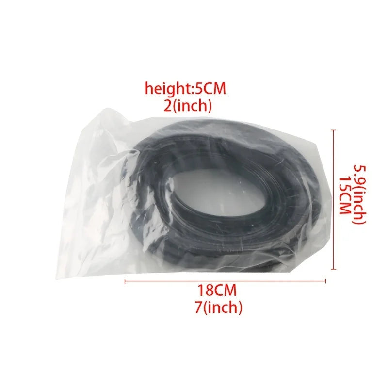 2M/5M Car Door Protector Rubber Anti-Scratch Seal Protector Car Door Soundproof And Guard Strip Door Bottom Anti-collision Strip