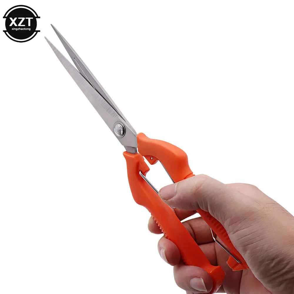 Plus Size Fruit Picking Scissors Stainless Steel Gardening Tool Scissors Fruit Picking Fruit Thinning Pruning Shears Hand Tools