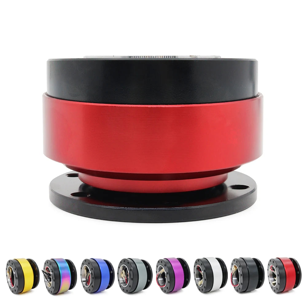 New Black Steering Wheel Snap Off Quick Release Hub Adapter Boss kit 8 Colors Available Mo Car Accessories