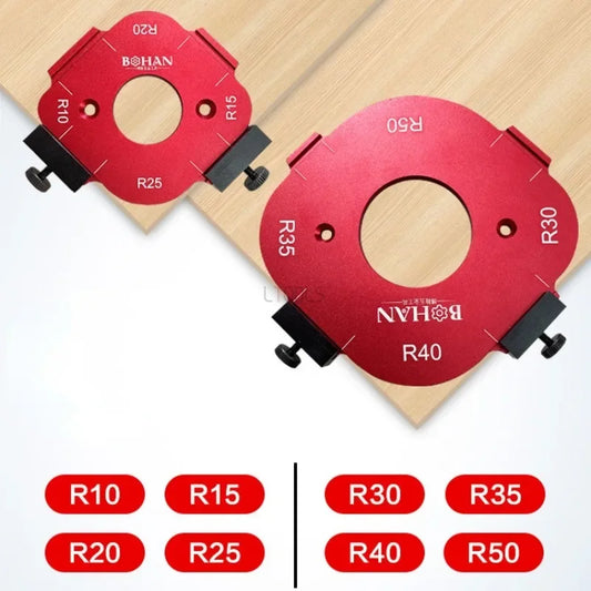 Trimming Machine Cutting Fillet Template R-angle Arc Template for Woodworking Electric Router Slotting Wardrobe Woodboard Tools