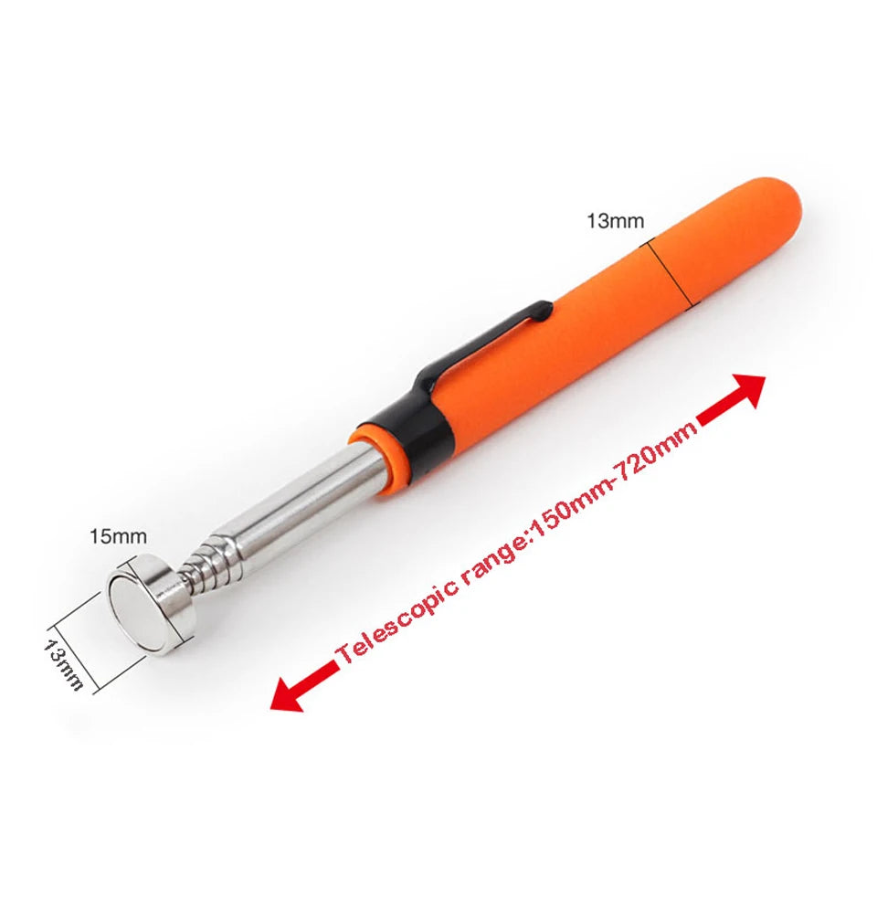 Magnetic Pickup Tool Telescopic Adjustable Magnetic Pick-Up Tool Grip Extendable Magnet Stick Handy Tool for Picking Up Nut Bolt - ToolFlx