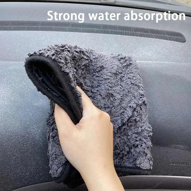 SEAMETAL 1200GSM Car Wash Microfiber Towel 40x40cm Car Detailing Drying Auto Washing Cloth Micro Fiber Rags for Car Accessories