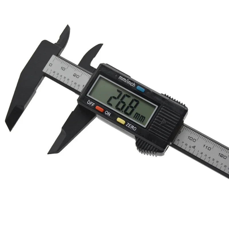 6inch Digital Vernier Calipers 0-150mm Lcd Electronic Caliper, Carbon Fiber Gauge, Height Measuring Tools Instruments Micrometer