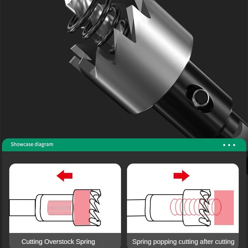 12-100mm Hard Metal Drill Bits Set Hole Saw Heavy Duty Hole Opener Hole Cutter For Metal Iron Wood Plastic Tool Accessories