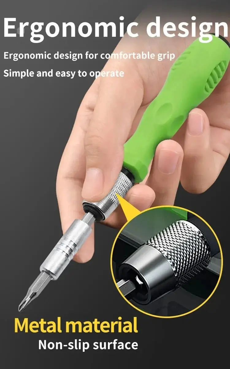 Mini 32-in-1 Precision Screwdriver Set Magnetic Phillips Bits Multifunctional Hand Repair Tool Kit for Phone Watch Glasses PC