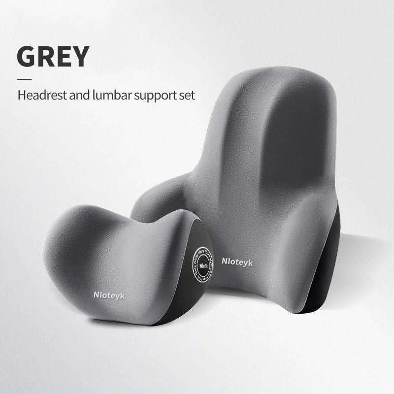 Car Memory Foam Neck Pillow Protection Lumbar Backrest Cushion Lumbar Cushion Car Headrest Cushion