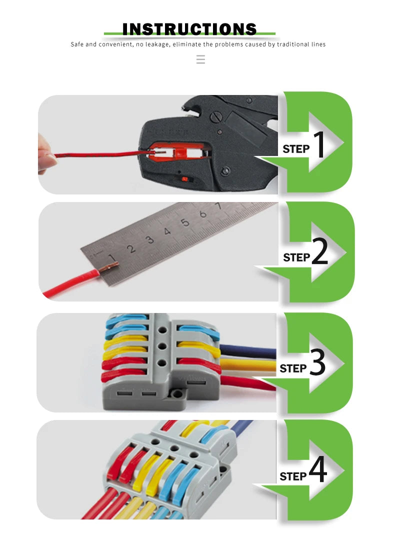 Mini connecteurs de câblage rapide répartiteur compact universel connecteur de conducteurs enfichables pour câbles électriques avec bornier à levier 