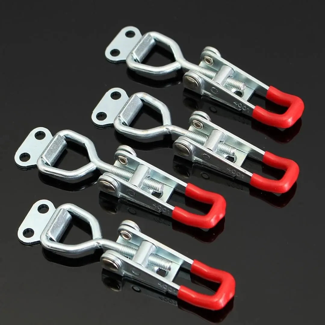 2/5pcs Adjustable Toggle Clamp Latch Heavy Duty Toggle Latches Holding Capacity Pull Latch Clamp For Smoker Lid Jig Tool Box Cas