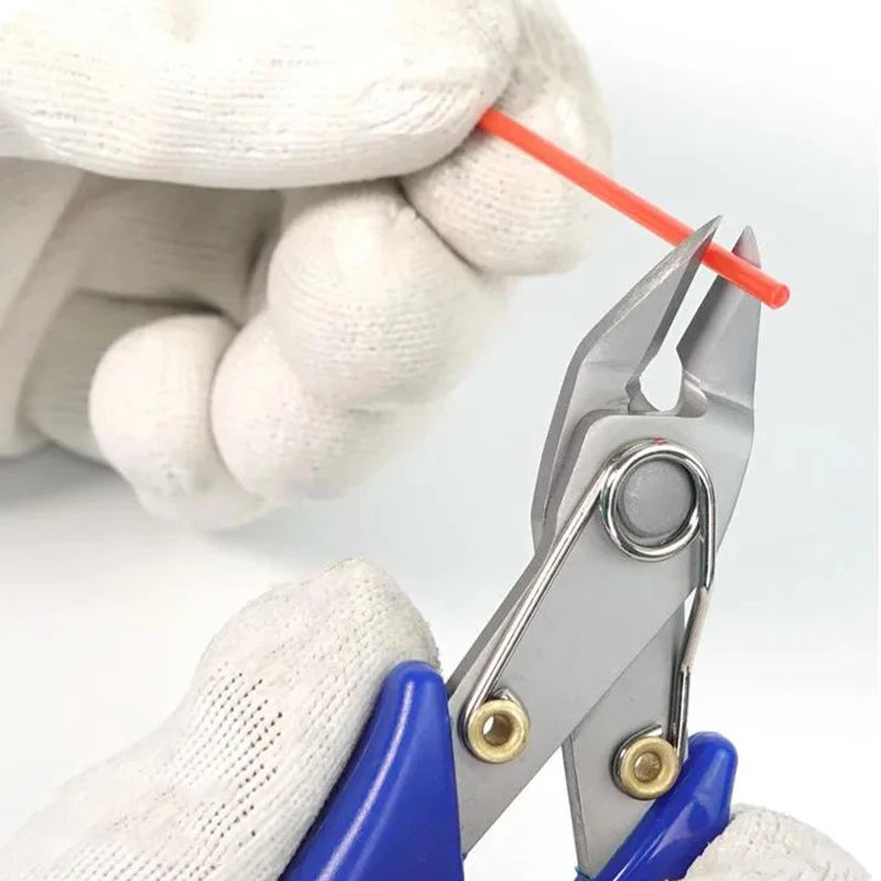 5" Precision Diagonal RL-0001 Pliers Cutting Pliers for Wire Cable Cutter High Hardness HDR 56-58 Electronic Repair Hand Tools