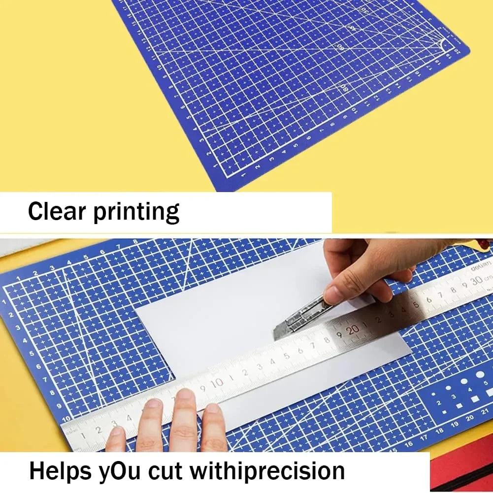 Durable A3 / A4 / A5 Multifunctional Cutting Mat Diy Handicraft Art Engraving Board Paper Carving Pad High Elasticity Toughness