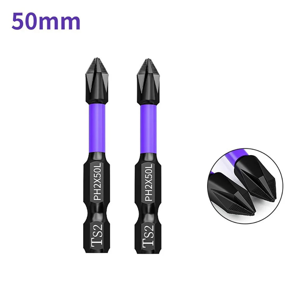 5/3/2/1pcs PH2 Magnetic Scrwdriver Bits Non-slip Batch Head Cross Bit 25-150mm For Electric Impact Drill Driver Hand Drill Tools