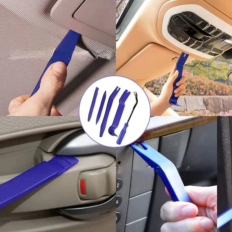 Auto Door Clip Panel Trim Removal Tool Car Audio Disassembly Kits Navigation Disassembly Installer Prying Automobile Nail Puller - ToolFlx