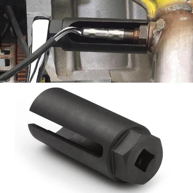 Black Narrow Mouth Oxygen Sensor Sleeve European-style Cxygen Sensing Socket Wrench Car Tools