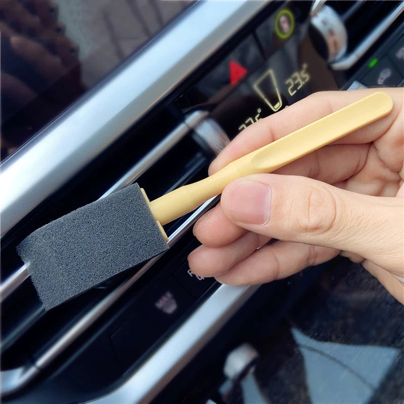 Car Air Conditioner Vent Cleaner Cleaning Brush Detailing Scrub Brush Outlet Wash Duster Dust Removal  Auto Interior Clean Tool