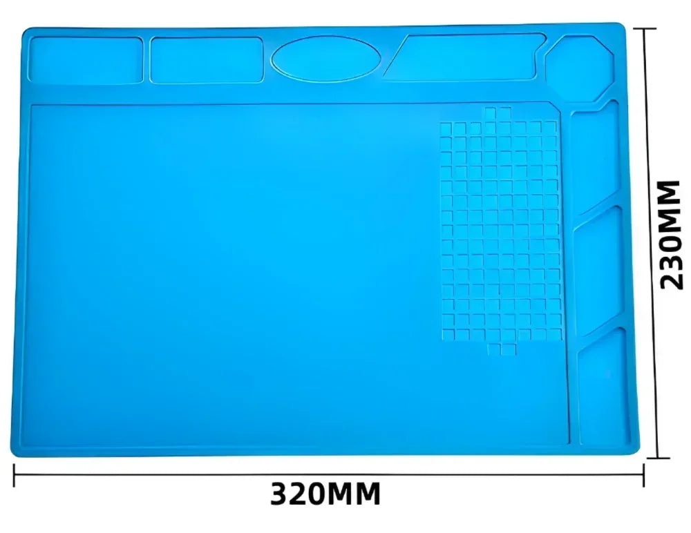 Repair Pad Insulation Heat-Resistant Soldering Station Silicon Soldering Mat Work Pad Desk Platform for BGA Soldering Station