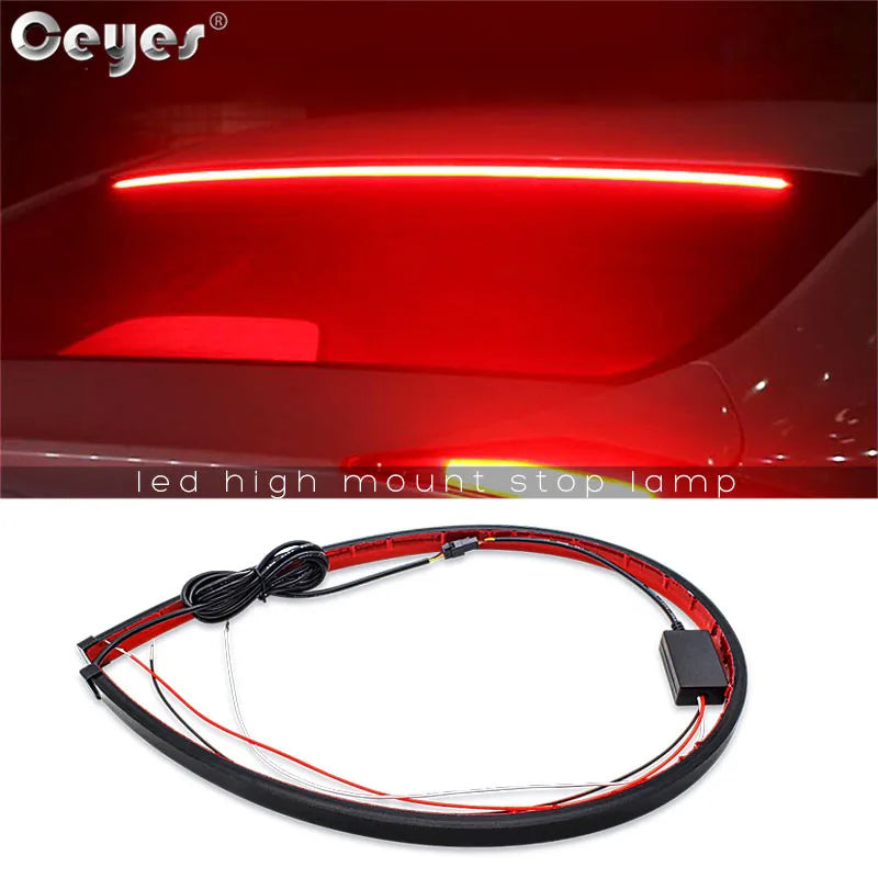 Feux de freinage et d'arrêt à montage élevé pour voiture, accessoires de style automobile, feux de freinage supplémentaires, clignotants, bandes LED étanches, 90 cm 