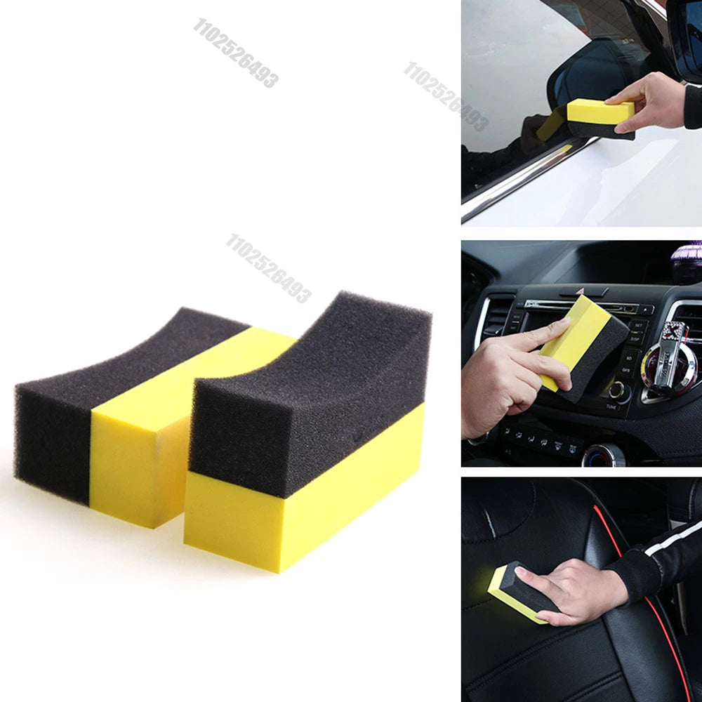 40/10/2Pcs Car Wheel Cleaning Sponge Tire Wash Wiper Water Suction Sponge Pad Wax Polishing Tyre Brushes Tool Car Wash Accessory