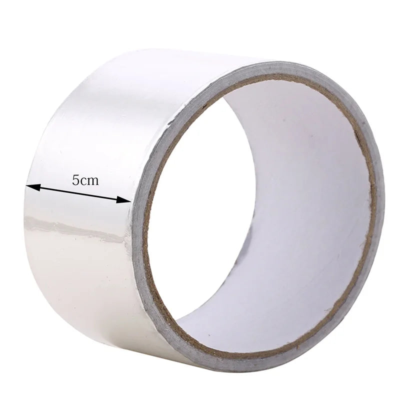 High Temperature Resistance Aluminum Foil Tape Kitchen Pipe Repair Tape Adhesive Sealing Foil Heat Insulation Leak Proof Tape