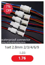 Promotion! 10 Kit 2 Pin Way Waterproof Electrical Wire Connector Plug  1.5mm Terminals 2Pin HID Plug Auto Xenon lamp Plug