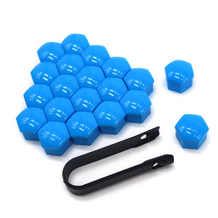 17/19/21mm 20Pcs Car Wheel Nut Caps Protection Covers Caps Anti-Rust Auto Hub Screw Cover Car Tyre Nut Bolt Exterior Decoration