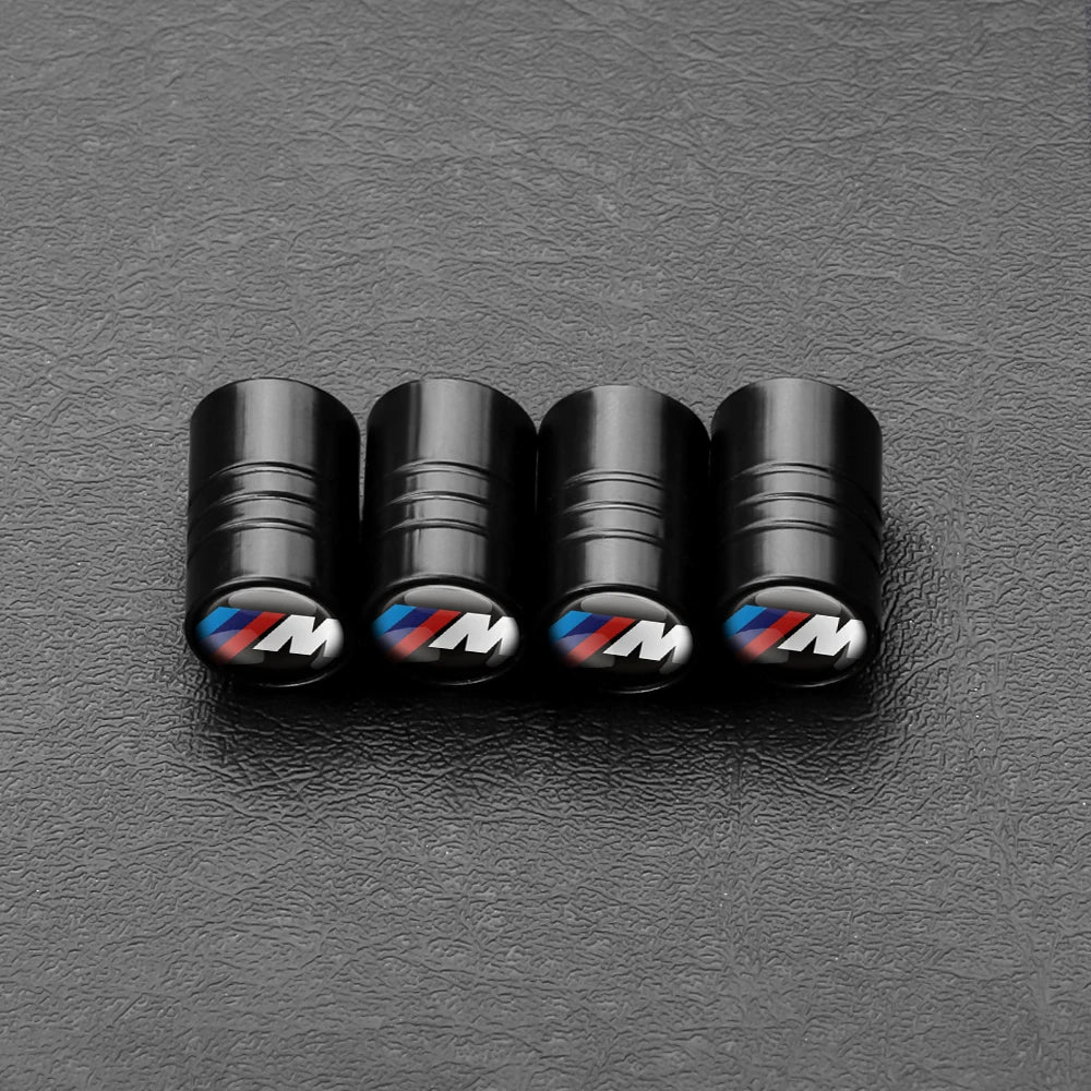 4PCS Car Wheel Tire Valve Caps Tyre Rim Stem Covers Airdust Waterproof For Bmw Performance M E46 E90 E60 F30 F10 E36 G20 E92 E87