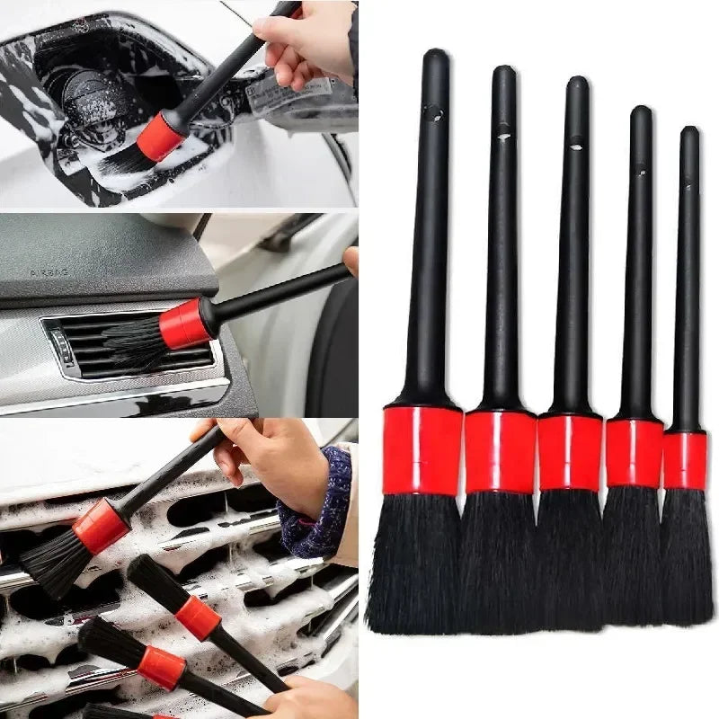 Detailing Brush Set Car Brushes Car Detailing Brush For Car Cleaning Detailing Brush Dashboard Air Outlet Wheel Brushes - ToolFlx