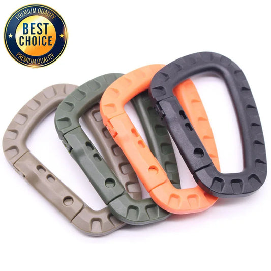 Outdoor Medium Tactical Carabiner ITW Molle Buckle Hook Backpack Molle System D Buckle Sports Camping Climbing Accessories