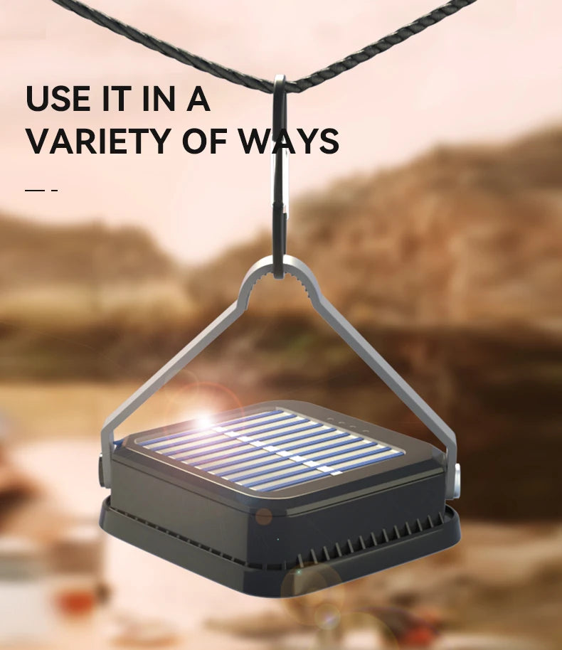 Warsun Lampes de camping étanches IPX6 SMD rechargeables pour extérieur, lampes suspendues portables, éclairage de remplissage, éclairage de maintenance et de travail