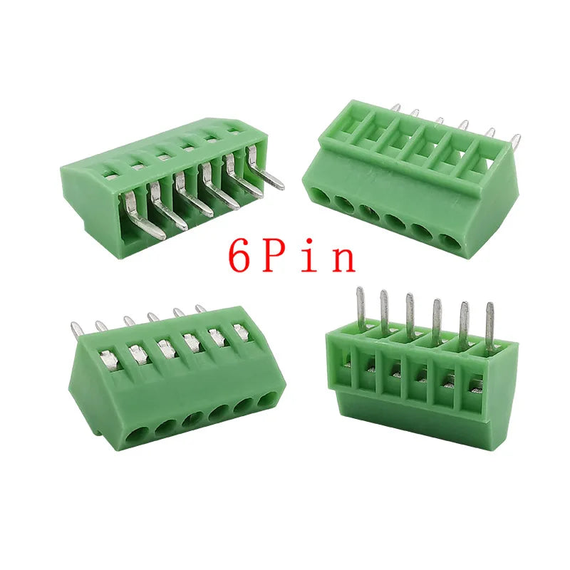 5/10pcs KF128 2.54mm 0.1" Pitch Mini PCB Screw Terminal Block Connector for Wires 2P 3P 4P 5P 6P 7P 8P 9P 10P 12P 16P Terminal