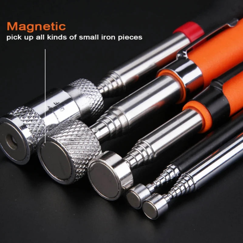 New Telescopic Magnetic Pen Metalworking Handy Tool Magnet Capacity for Picking Up Nut Bolt Adjustable Pickup Rod Stick Set