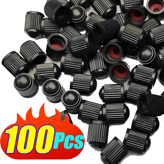 Tire Valve Dust Caps Stem Covers Plastic Car Wheel Tire Valve Tyre Stem Air Caps Auto Bike Bicycle Truck Motorcycle Accessories