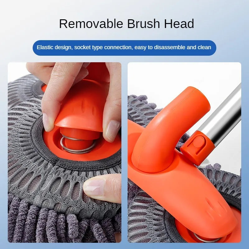 Car Washer Mop Foam Wash Brush Double Brush Head Roof Window Cleaning Maintenance Three-Section Telescopic Mop Car Accessories