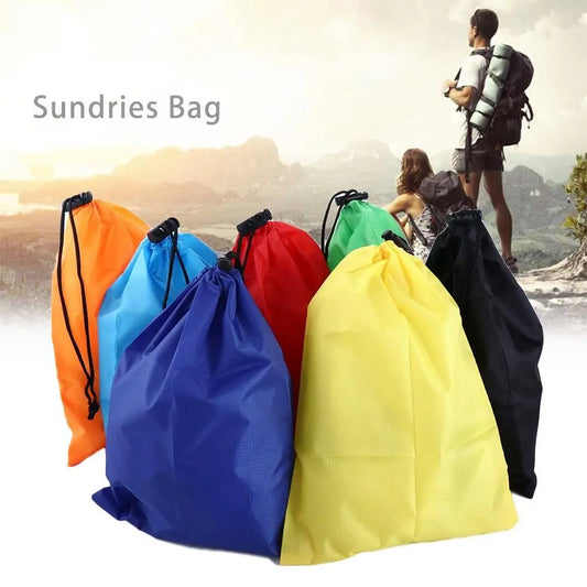 Sacs de rangement ultralégers pour camping, randonnée, voyage, natation, étanche, séchage rapide, pochette à cordon, sac de rangement, kits de voyage en plein air 