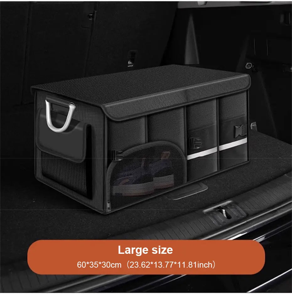 SEAMETAL Large Capacity Car Trunk Organizer 36L/72L/110L Foldable Car Storage Box Waterproof Storage Bag for Fishing Camping