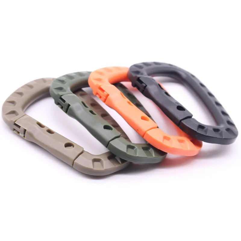 Outdoor Medium Tactical Carabiner ITW Molle Buckle Hook Backpack Molle System D Buckle Sports Camping Climbing Accessories