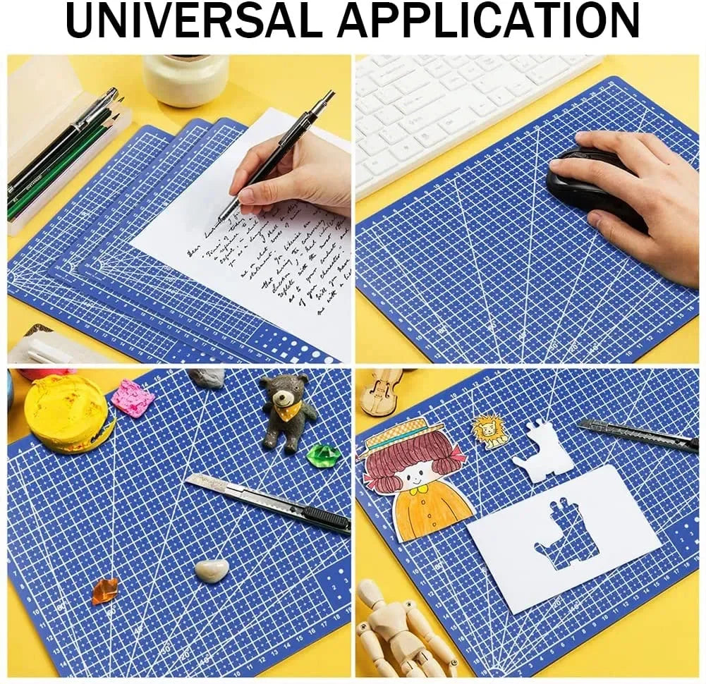 Durable A3 / A4 / A5 Multifunctional Cutting Mat Diy Handicraft Art Engraving Board Paper Carving Pad High Elasticity Toughness