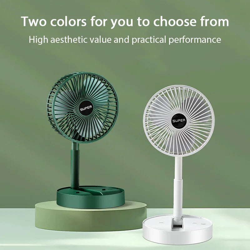 USB Foldable Electric Fan Cold air Portable Indoor Outdoor ventilador Mini Home Cooling Table Fan Camping Desktop Air Cooler fan