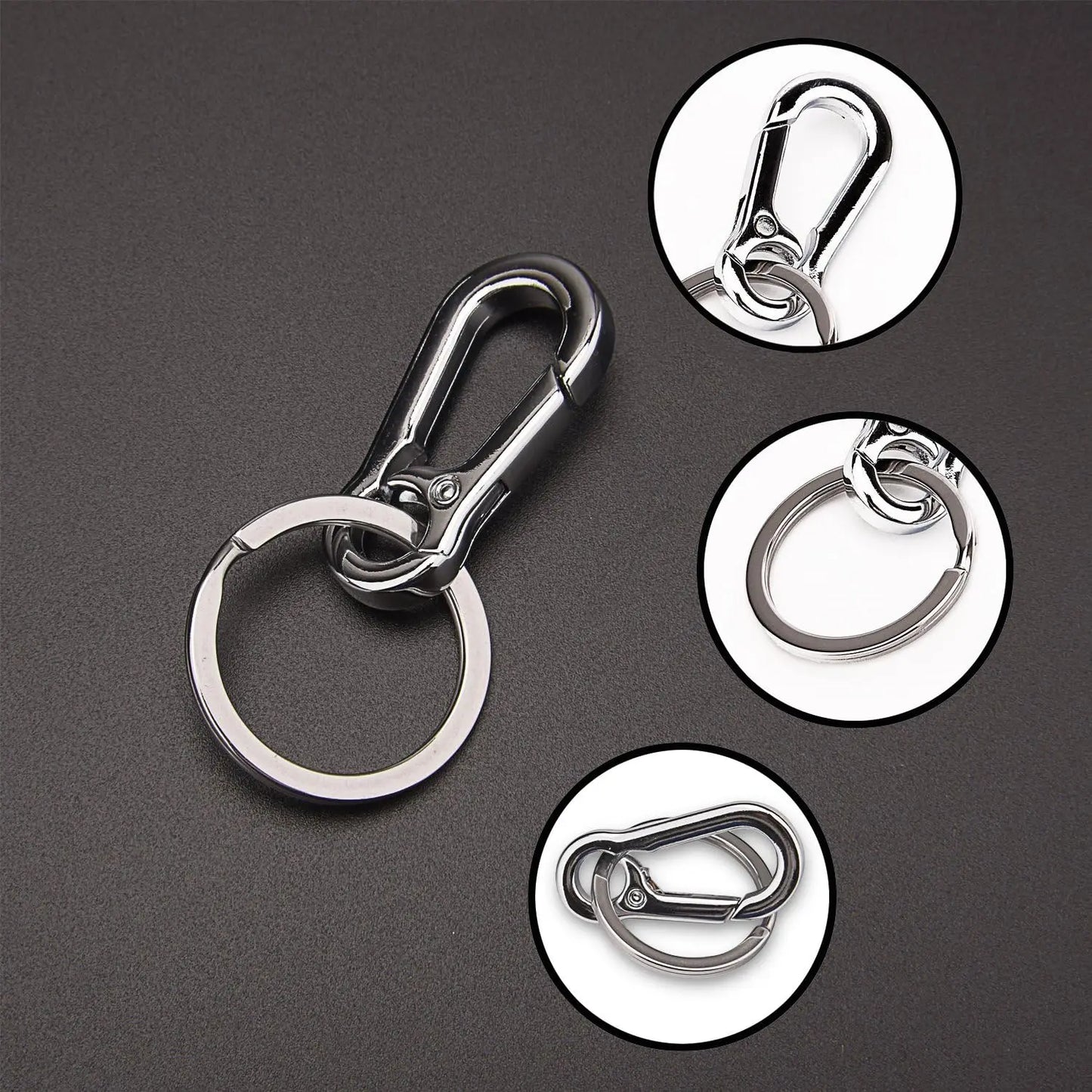 2/4/6 stücke Kürbis Schnalle Schlüsselanhänger Klettern Haken Edelstahl Auto Starke Karabiner Schlüssel Kette Metall Taille Hängen Schlüssel Ring Clips 