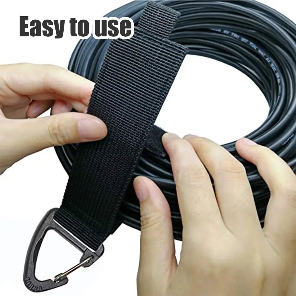 Cord Organizer Holder with Triangle Buckle Wire Manager Power Cord Management Nylon Heavy Cord Storage Straps for Cables