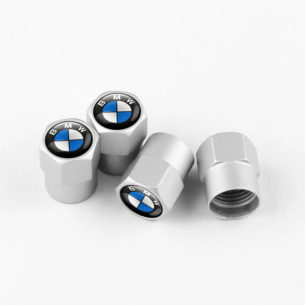 4PCS Car Wheel Tire Valve Caps Tyre Rim Stem Covers Airdust Waterproof For Bmw Performance M E46 E90 E60 F30 F10 E36 G20 E92 E87