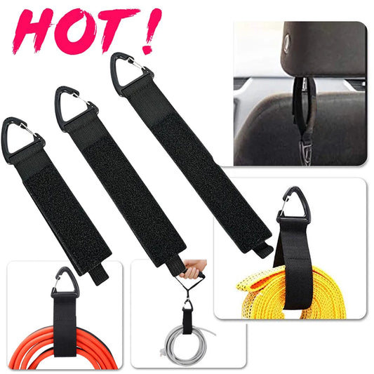 Cord Organizer Holder with Triangle Buckle Wire Manager Power Cord Management Nylon Heavy Cord Storage Straps for Cables