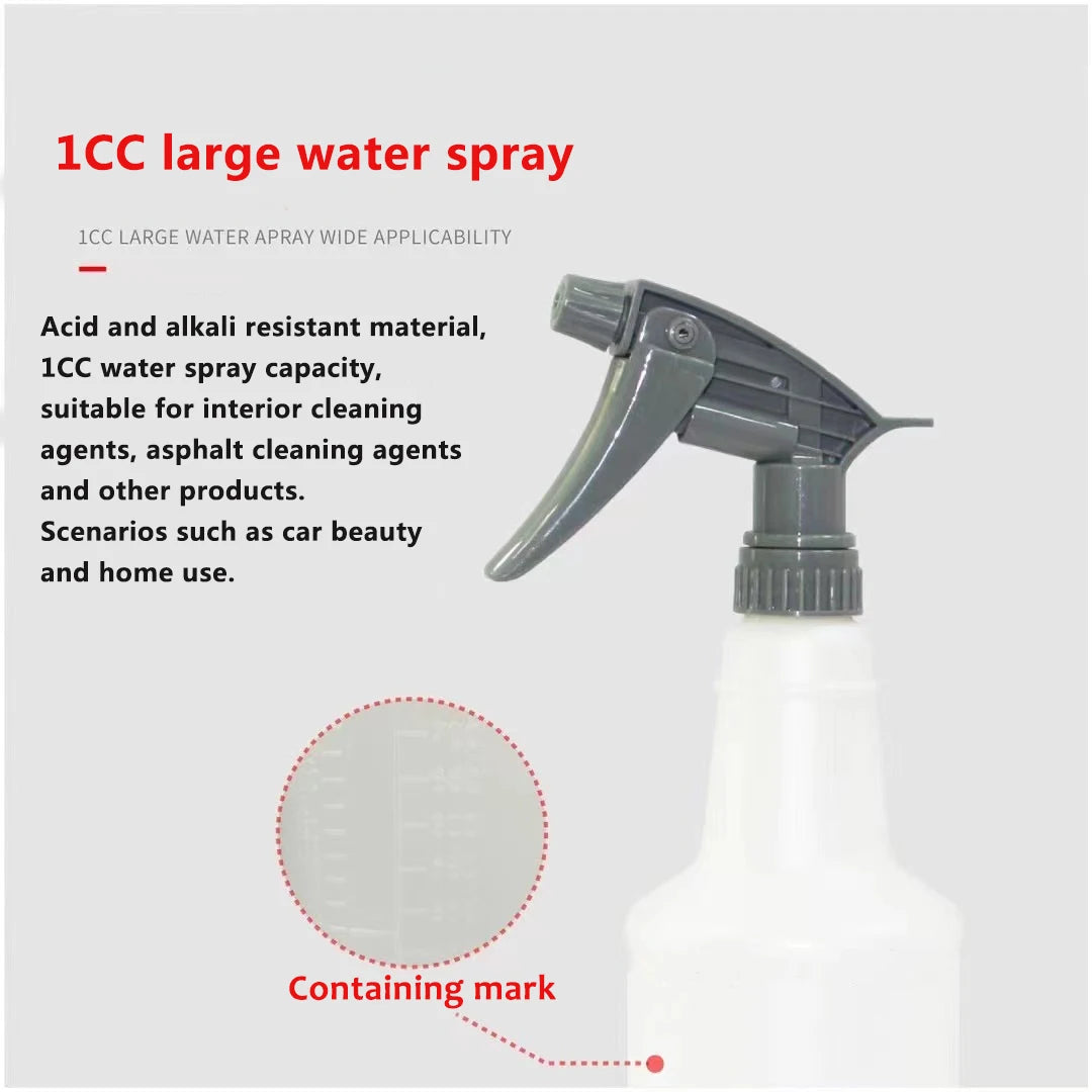 3/5 Pcs Adjustable Trigger Sprayer Heavy Duty Sprayer Head Acid And Alkali Resistant For Auto Detailing Car Cleaning Home Garden