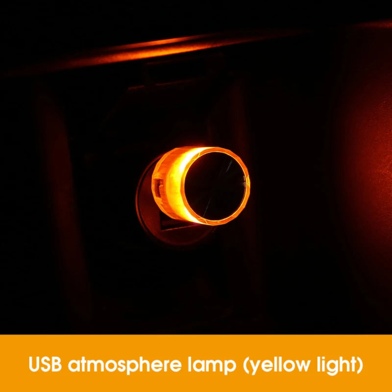 Mini USB LED Car Light Ambient Night Light Decorative Neon Lamp Auto Interior Atmosphere Emergency PC Mobile Power Charging