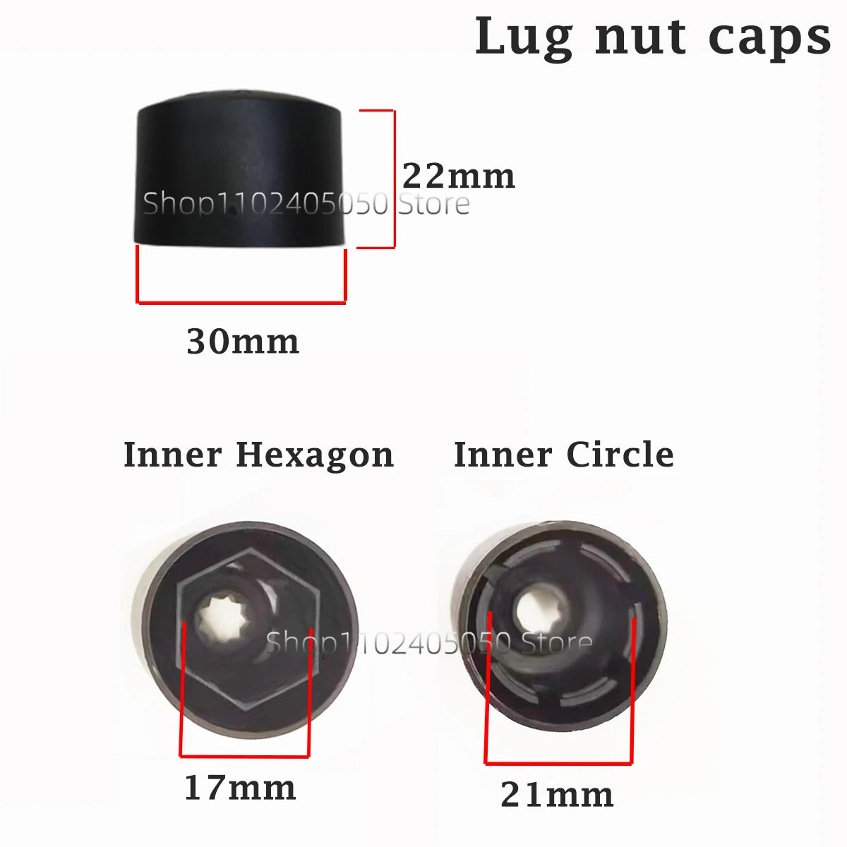 Car Wheel Lug Nut Bolt Cover Cap 17mm for VW Volkswagen Scirocco Touran Tiguan Jetta Golf MK7 GTI Passat B5 CC Skoda Decorations