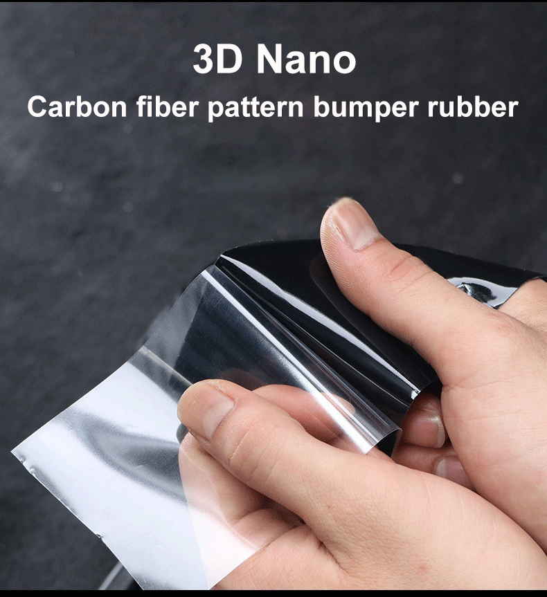 Nano Carbon Fiber Car Sticker Paste Protector Strip DIY Automotive Protective Film Auto Door Sill Side Mirror Anti Scratch Tape