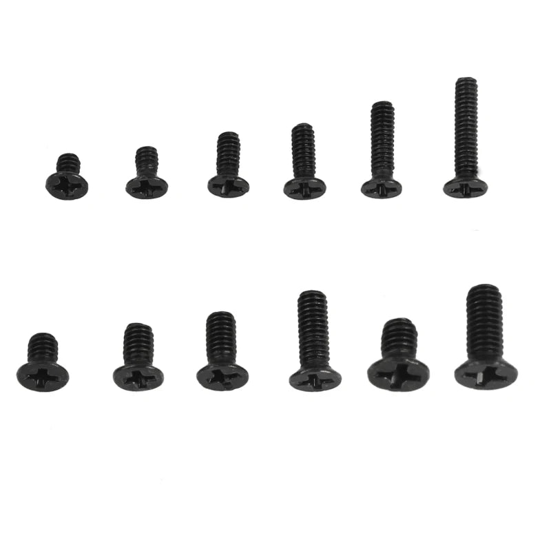 240pcs M2 M2.5 M3 Screw Set KM Machine Repair Screw Flat Head Phillips Drive Accessories for Computer Electronic Laptop Screws