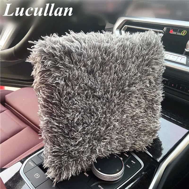 LL Microfiber 9" Car Wash Pad - Clean Sponge Wrapped in Soft,Plush Fiber Cloth Safe Washing with Car Soap Bucket Foam Gun